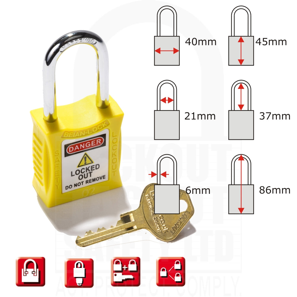Yellow Store Technician Company Padlock Yellow Store Technician Company Padlock